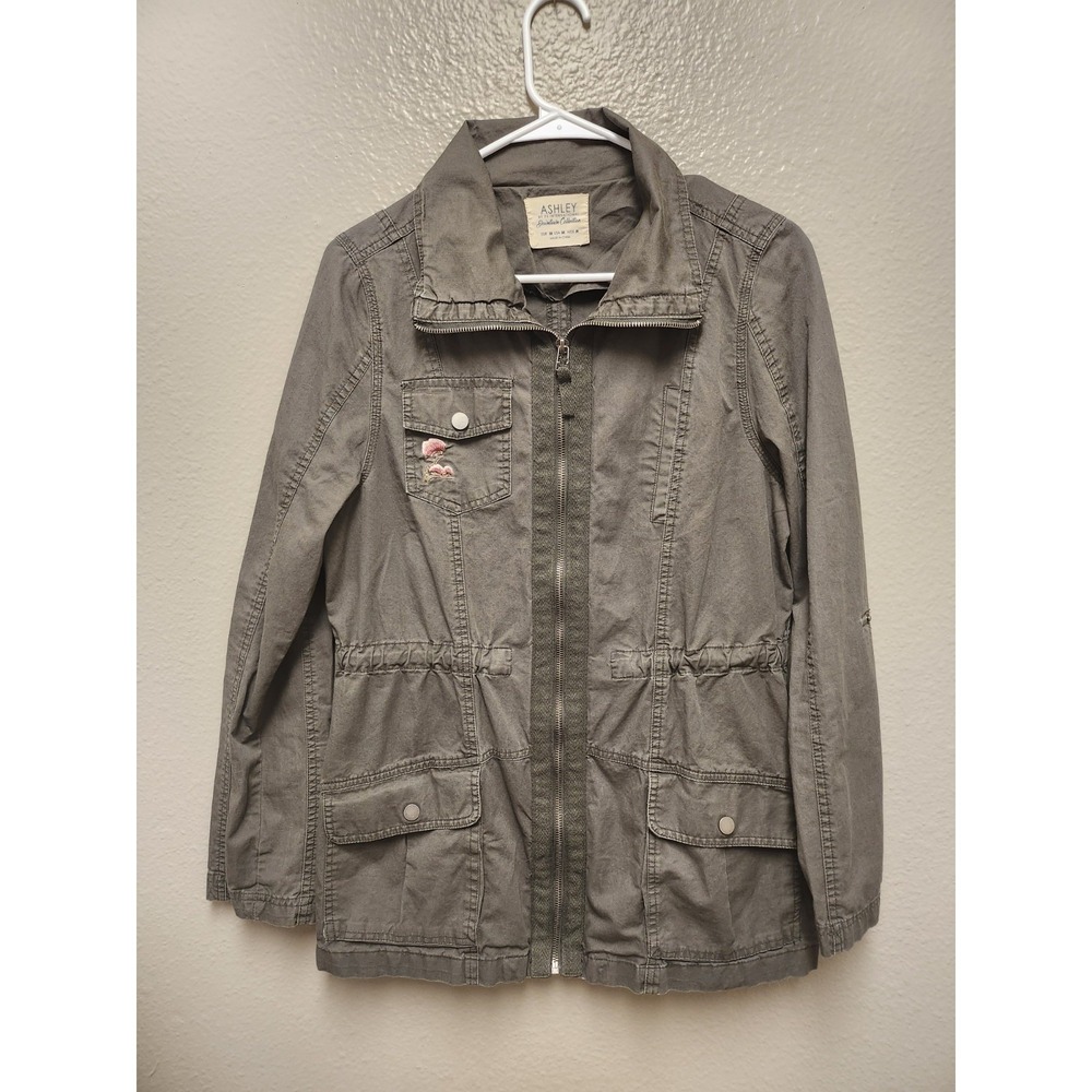 Ashley Khaki‎ Embroidered Jacket